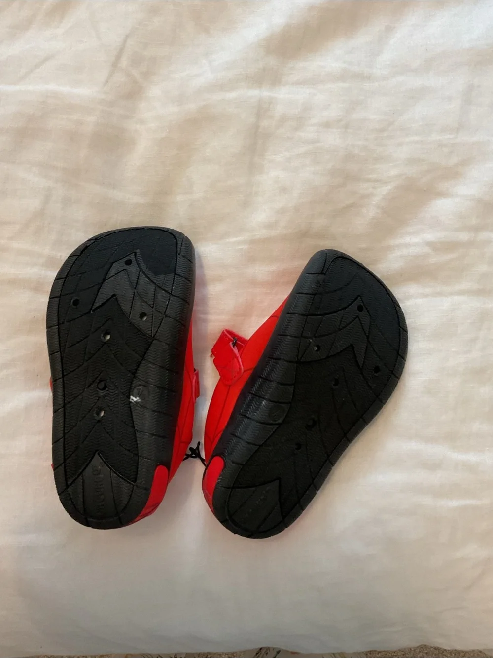 Marvel Spider-Man Red and Black Kids Water Shoes - Slip-On Hook Strap